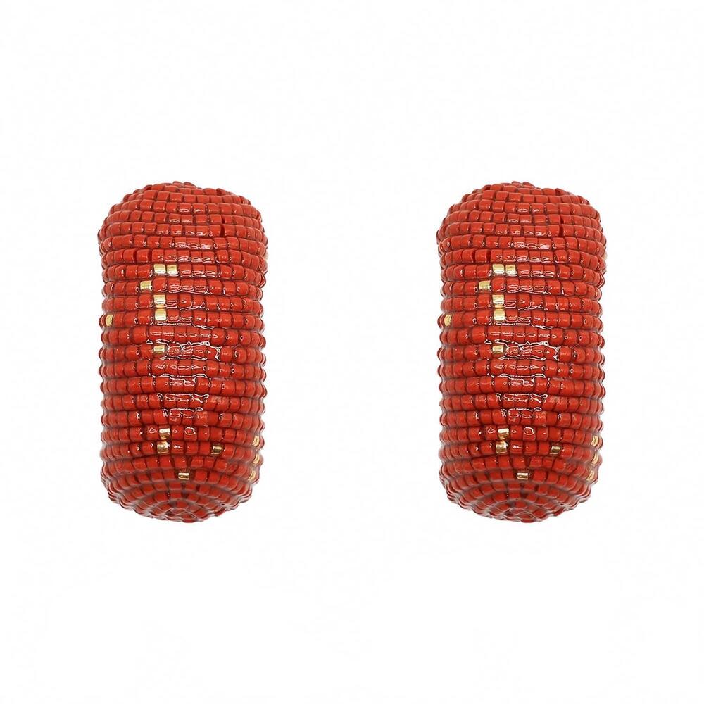 NEW SUSANA VEGA JEWELRY women's roccia earrings in tomato red - Picture 2 of 4